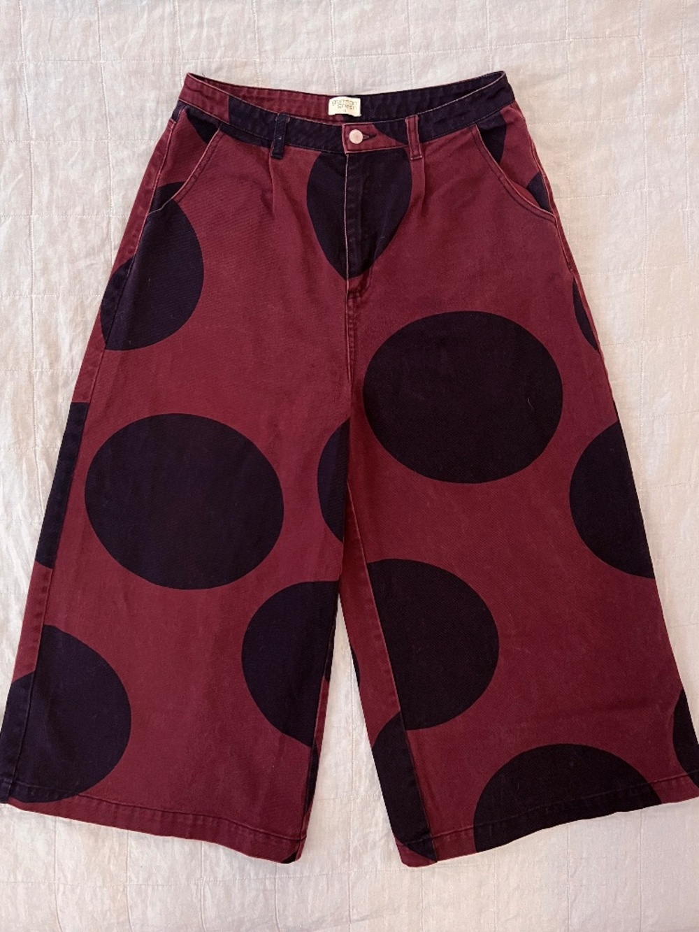 Gorman Wide Leg "Hot Spot" Cropped Jeans